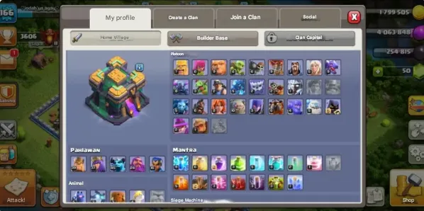 COC173 Maxed TH14 Base, 5 Builders, High Heroes, BH8, Strong Troops and Spells 